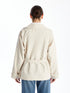 LC Waikiki Women's Jacket Collar Plain Trench Coat